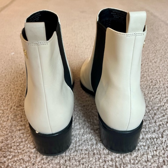 Cole Haan Valorie Bootie (45mm) Pointy Toe Chelsea Boot - Ivory Princess Leather - Picture 10 of 16